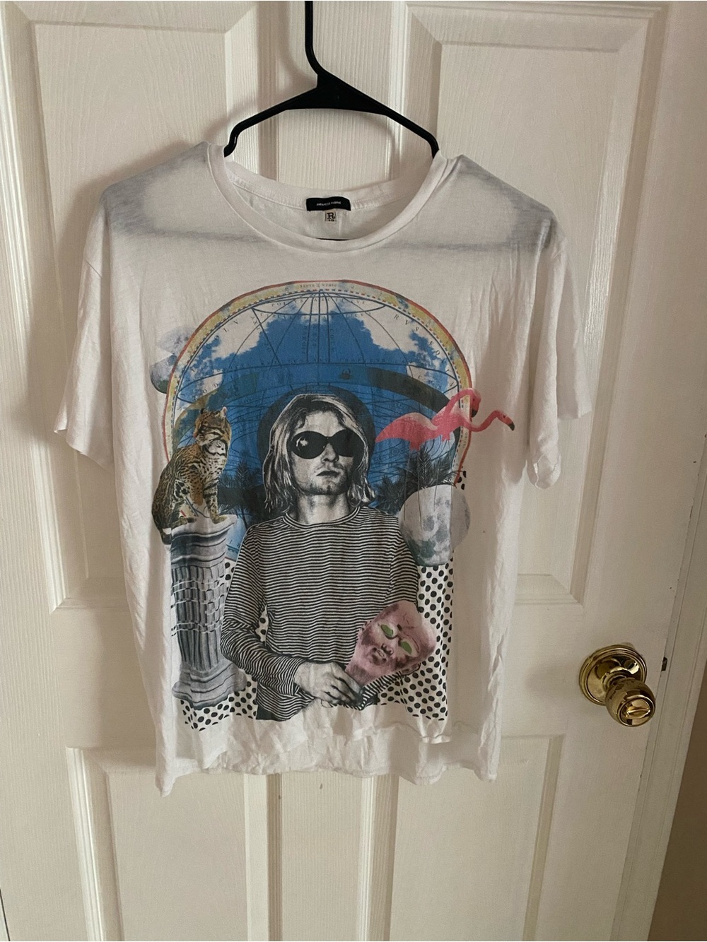R13 Kurt pink flamingo tee